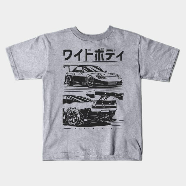 S2000 & NSX Kids T-Shirt by Markaryan